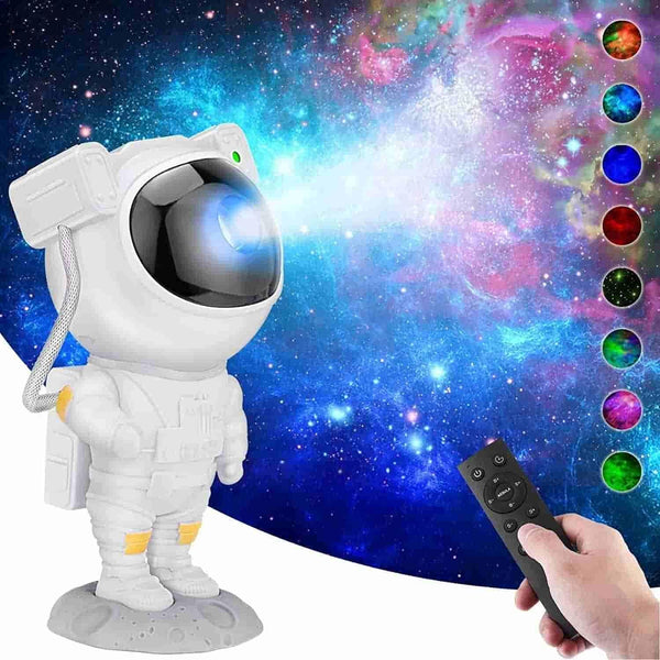 Astronaut Galaxy Projector with 360° Magnetic Head & Remote Control