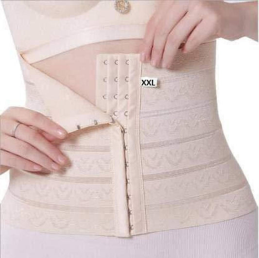 Women's Tummy Control Body Shaper with Adjustable Hooks and Belt