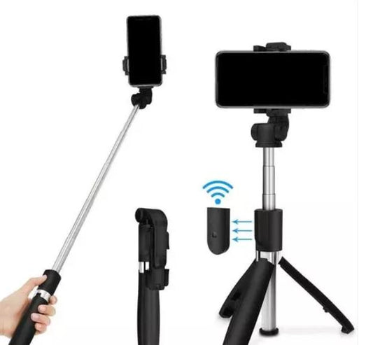 Wireless Bluetooth Foldable Mini Tripod Extendable Selfie Stick