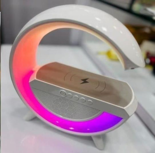 Wireless Charging Atmosphere Lamp with Portable Bluetooth Speaker