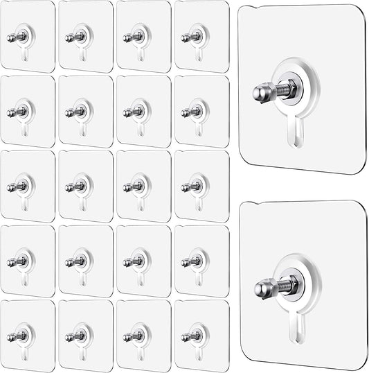 Self Adhesive Non-Trace Stick Wall Hooks (Pack of 10)